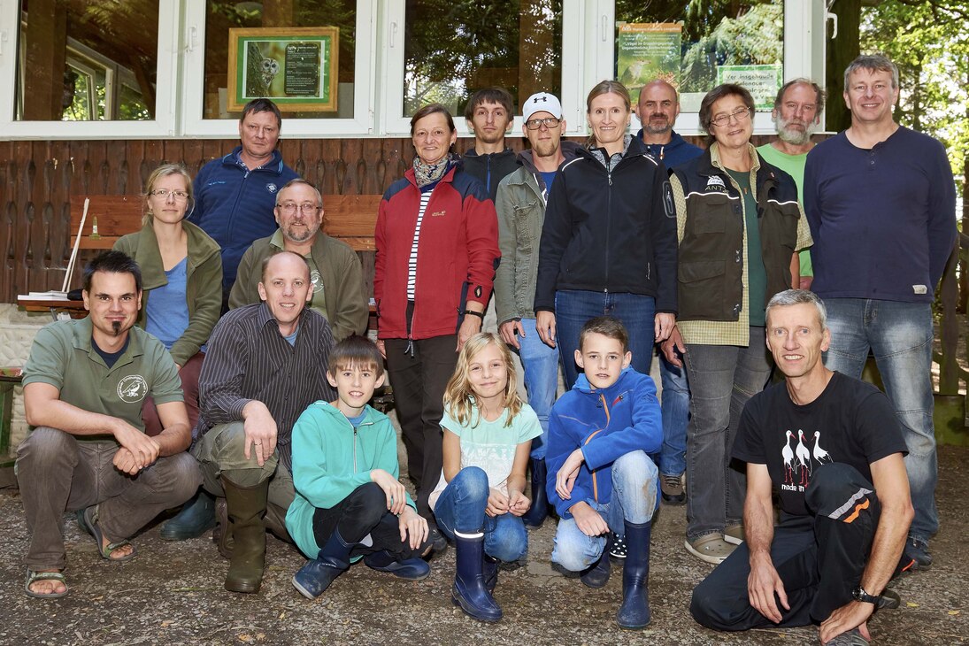 Teilnehmer des ersten Beringungsseminars 2017 in Gelenau 